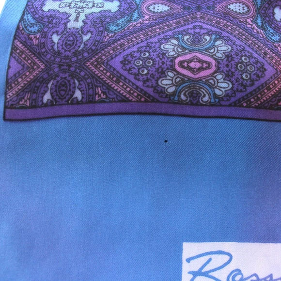Vintage Rossini double faced silk scarf - Picture 5 of 5